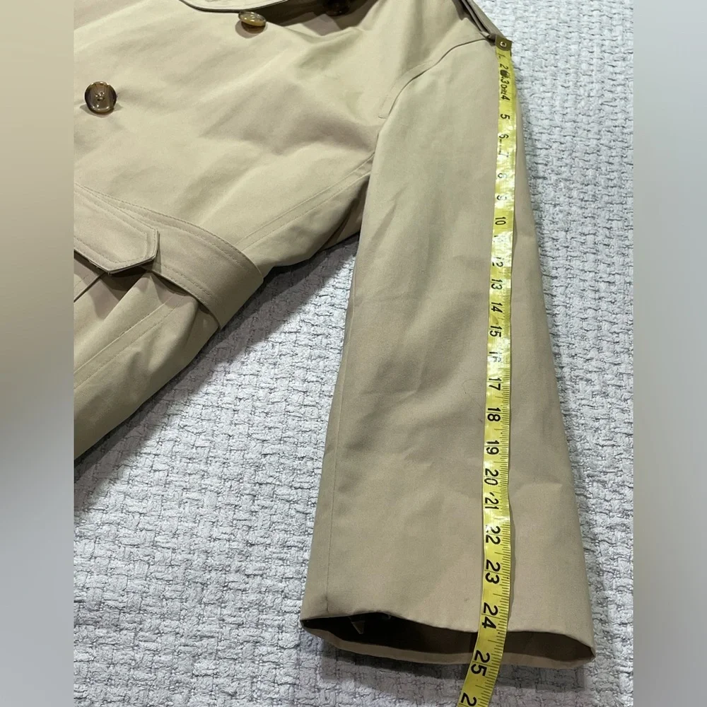 Misty Harbour Vintage Lined Double Breasted Trench Coat Size 40 Reg/Medium